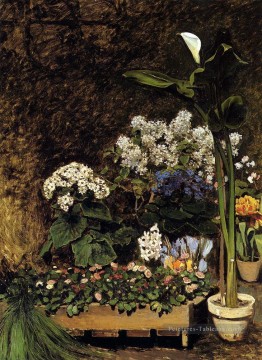 Maître mixte Fleurs de printemps Pierre Auguste Renoir Peinture à l'huile